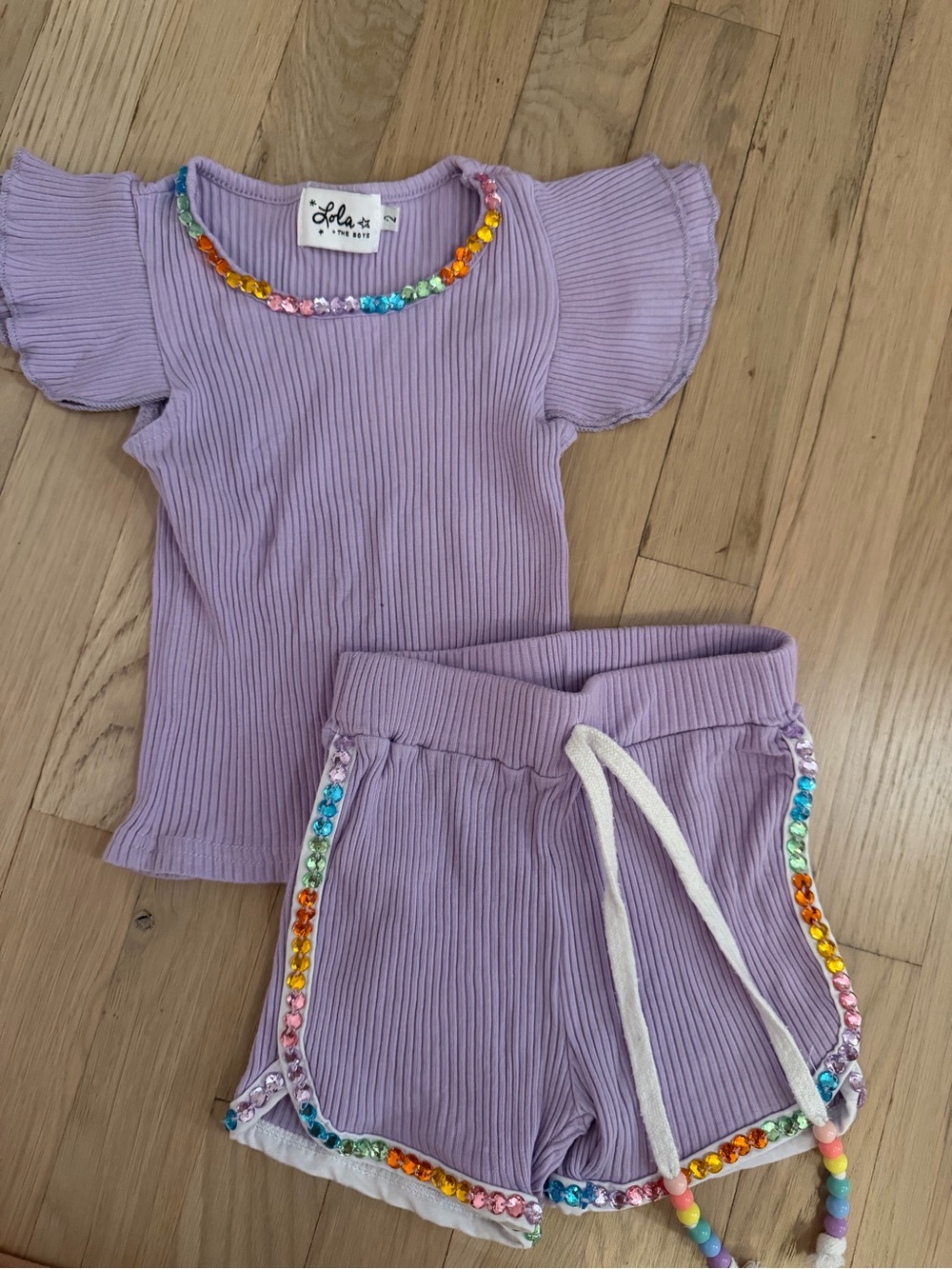 Lola and the boys gem shorts set